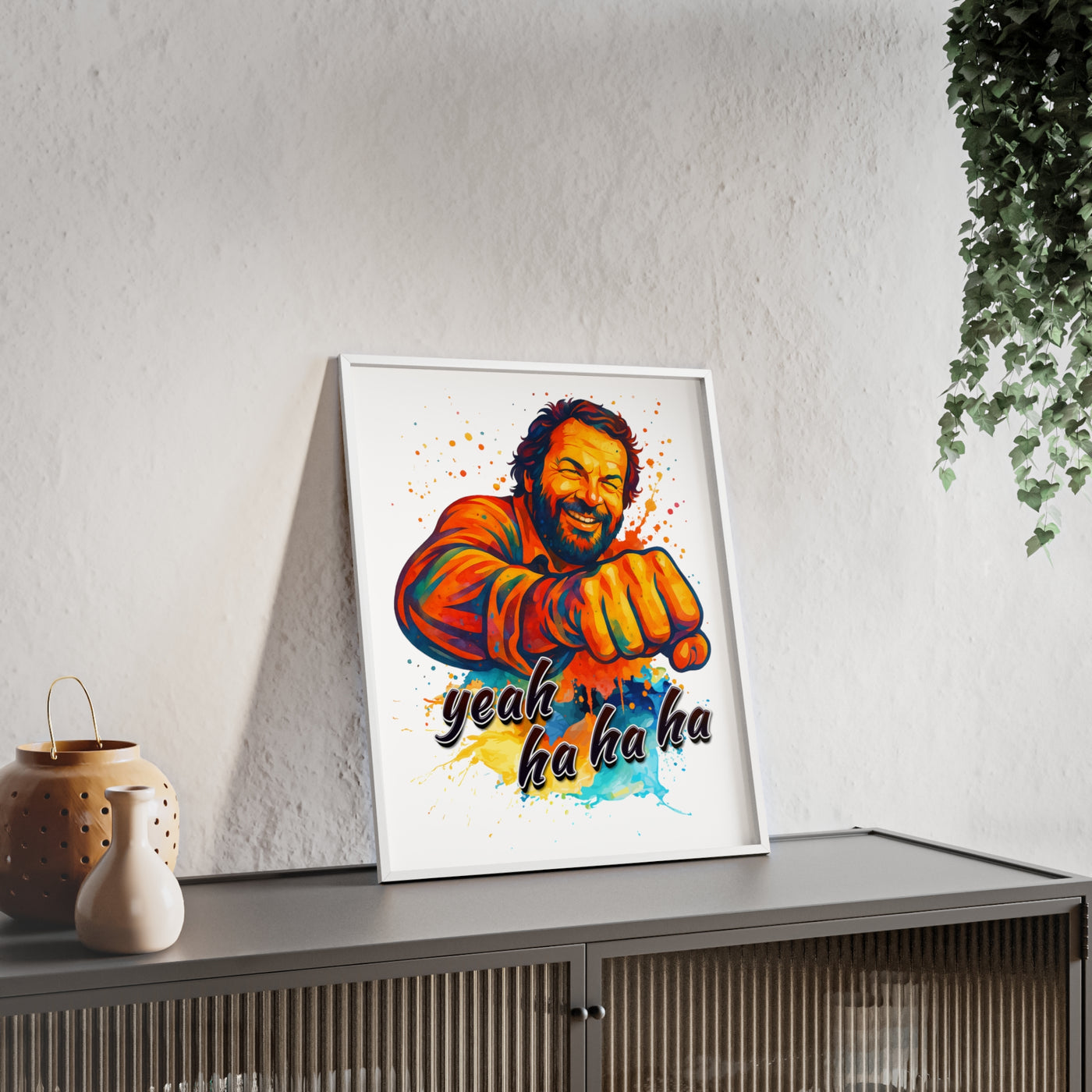Funny Motivational Poster with Bud Spencer – 'Yeah Ha Ha Ha' 