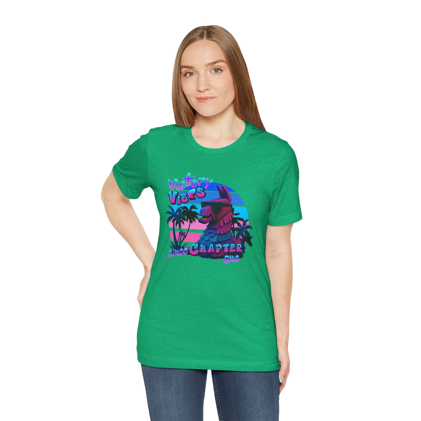 Retro Fortnite Vibe Unisex Short Sleeve Tee - 'Victory' Chapter One Graphic