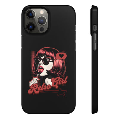 Retro Girl Snap Case Handyhülle