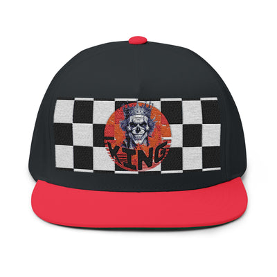 King Embroidered King skull - Flat Bill Cap, Snapback Hat