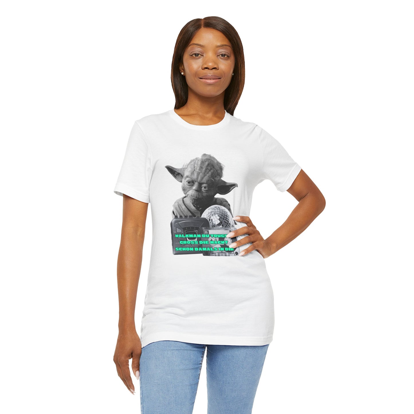 Funny Yoda Quote Unisex Tee - Walkman du kennst - erfahren du bist starwars