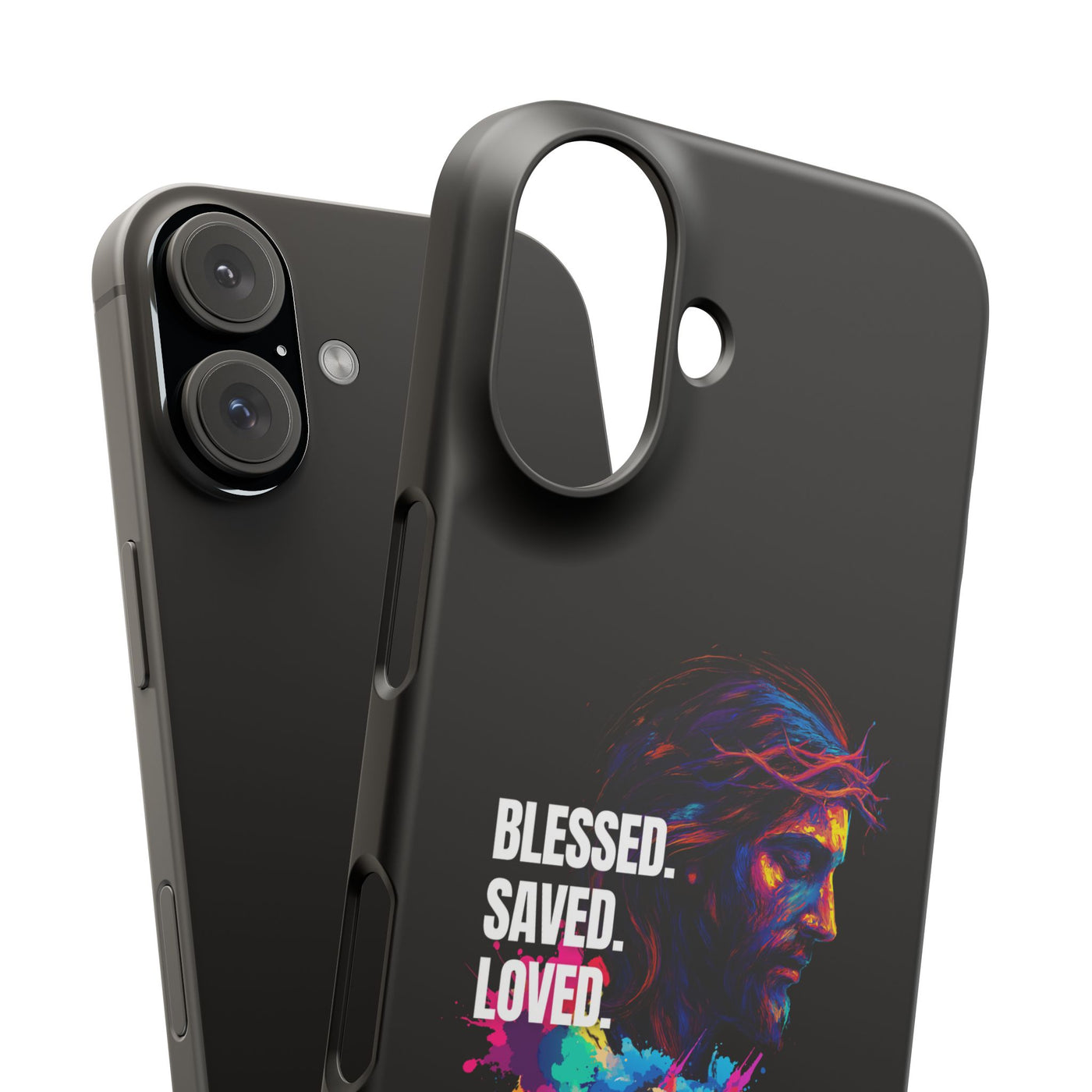Blessed Saved loved - Snap Case - Jesus