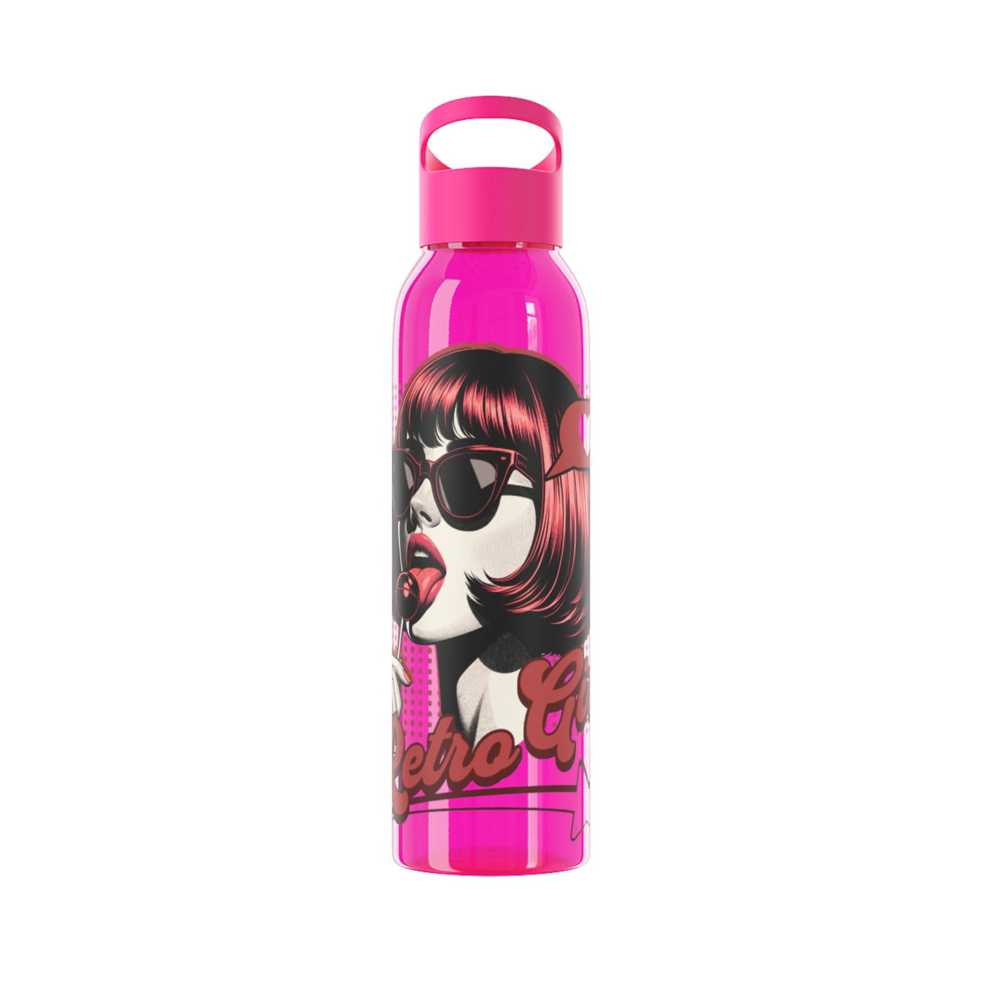Retro Girl Stainless Steel Water Bottle, Sport Hydration, Wasserflasche