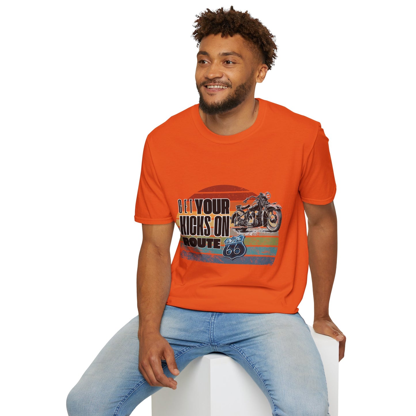 Retro Motorcycle Adventure Hoodie - 'Get Your Kicks On Route 66'