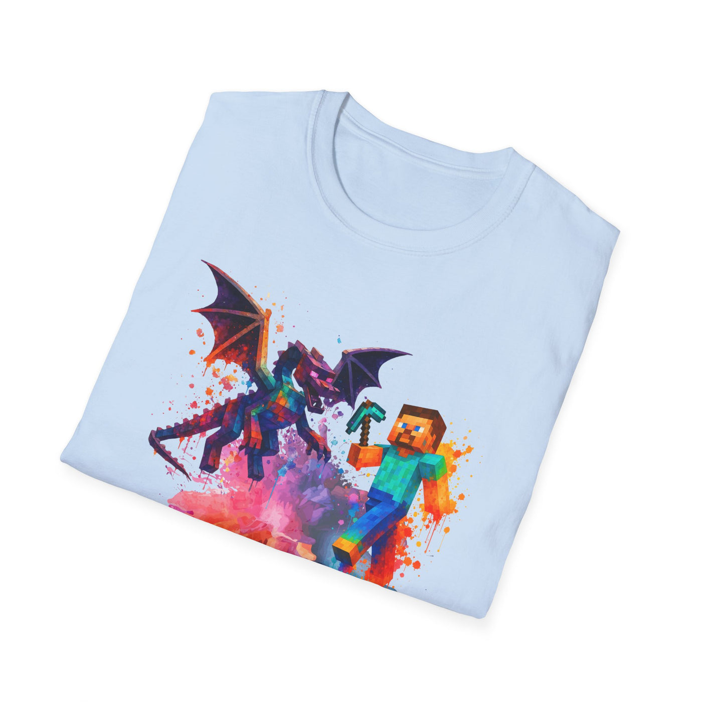 Minecraft Change the World Video Game T-Shirt - Unisex Softstyle Tee for Gamers