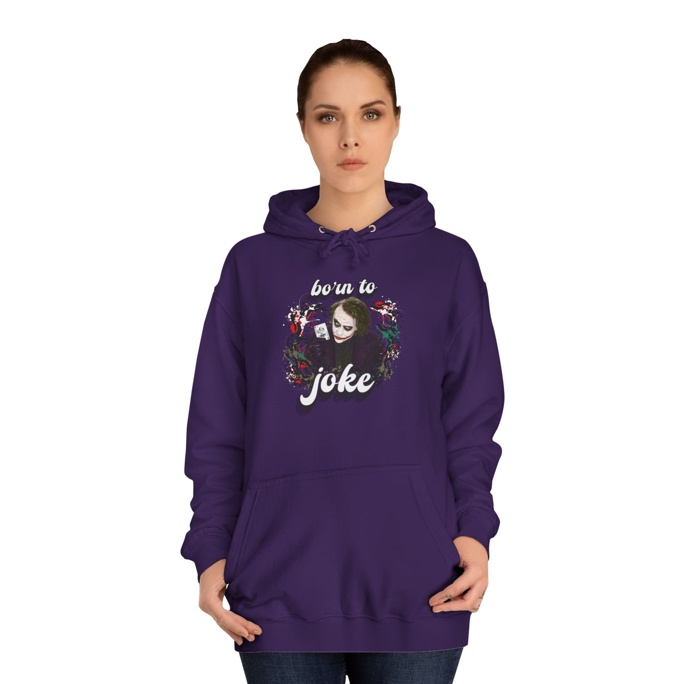 Joker "born to joke" college hoodie