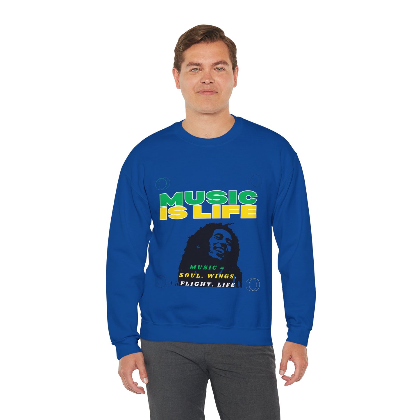 Music Is Life Bob Raggae Sweatshirt