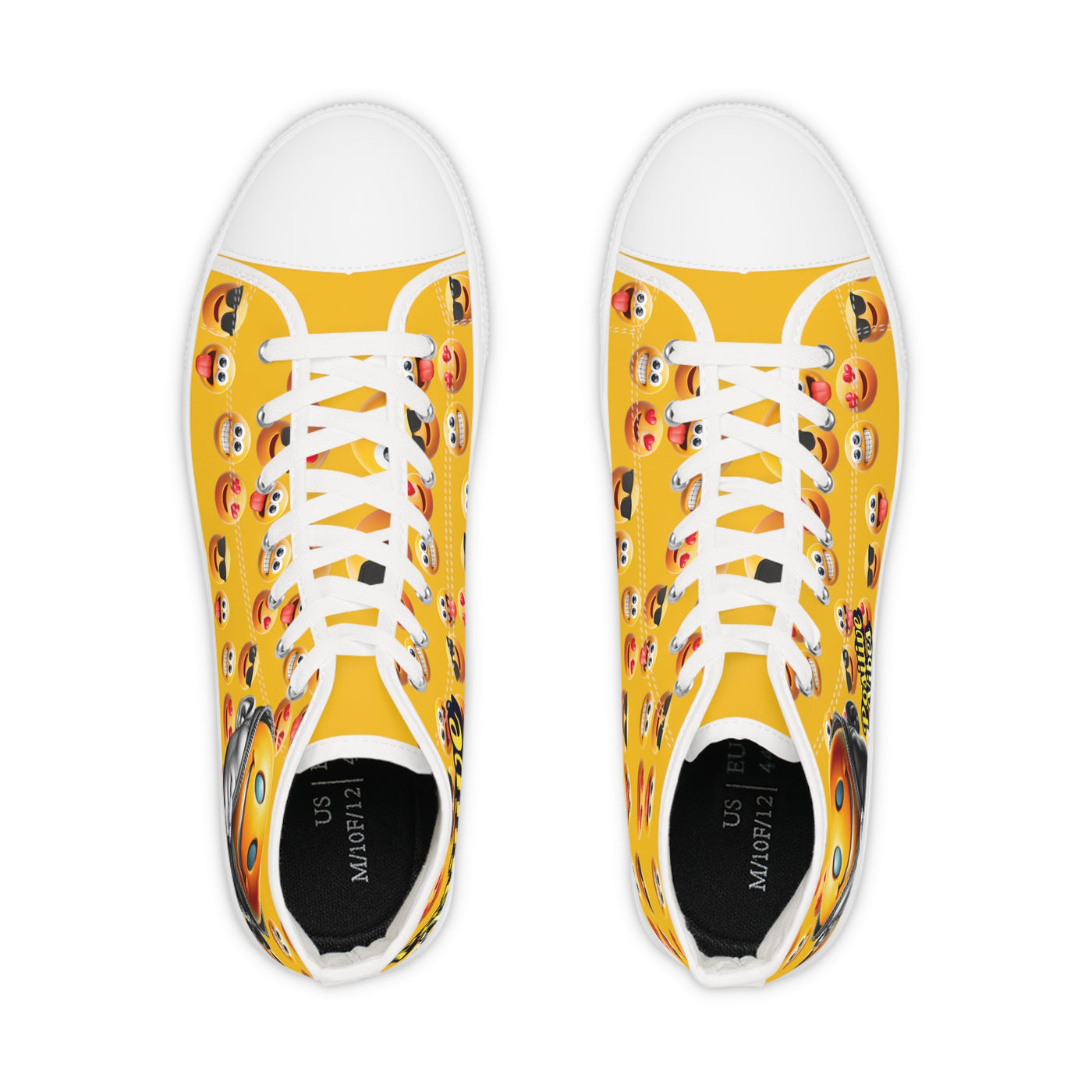 Top sneakers with emoji design #unzippedsmile