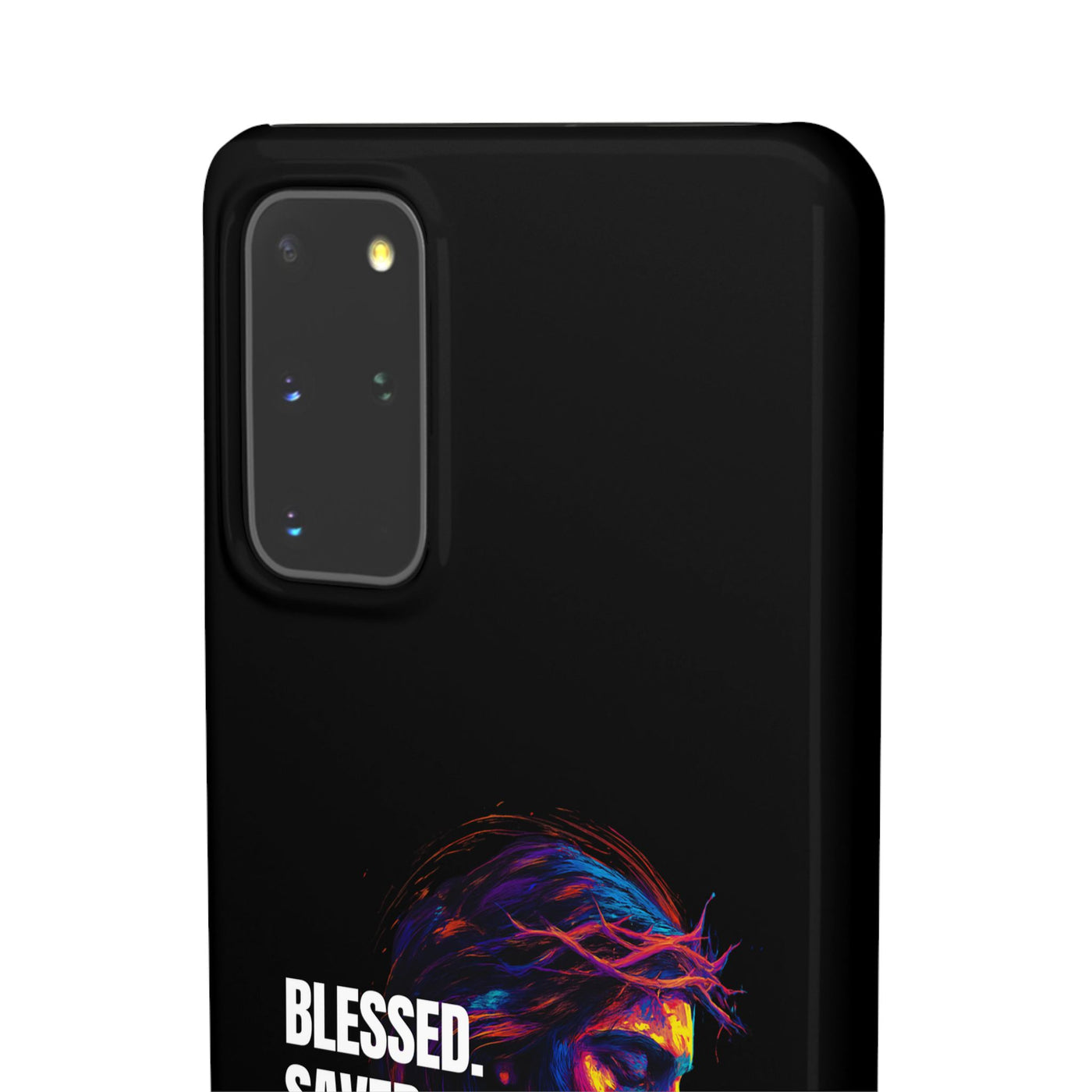 Blessed Saved loved - Snap Case - Jesus