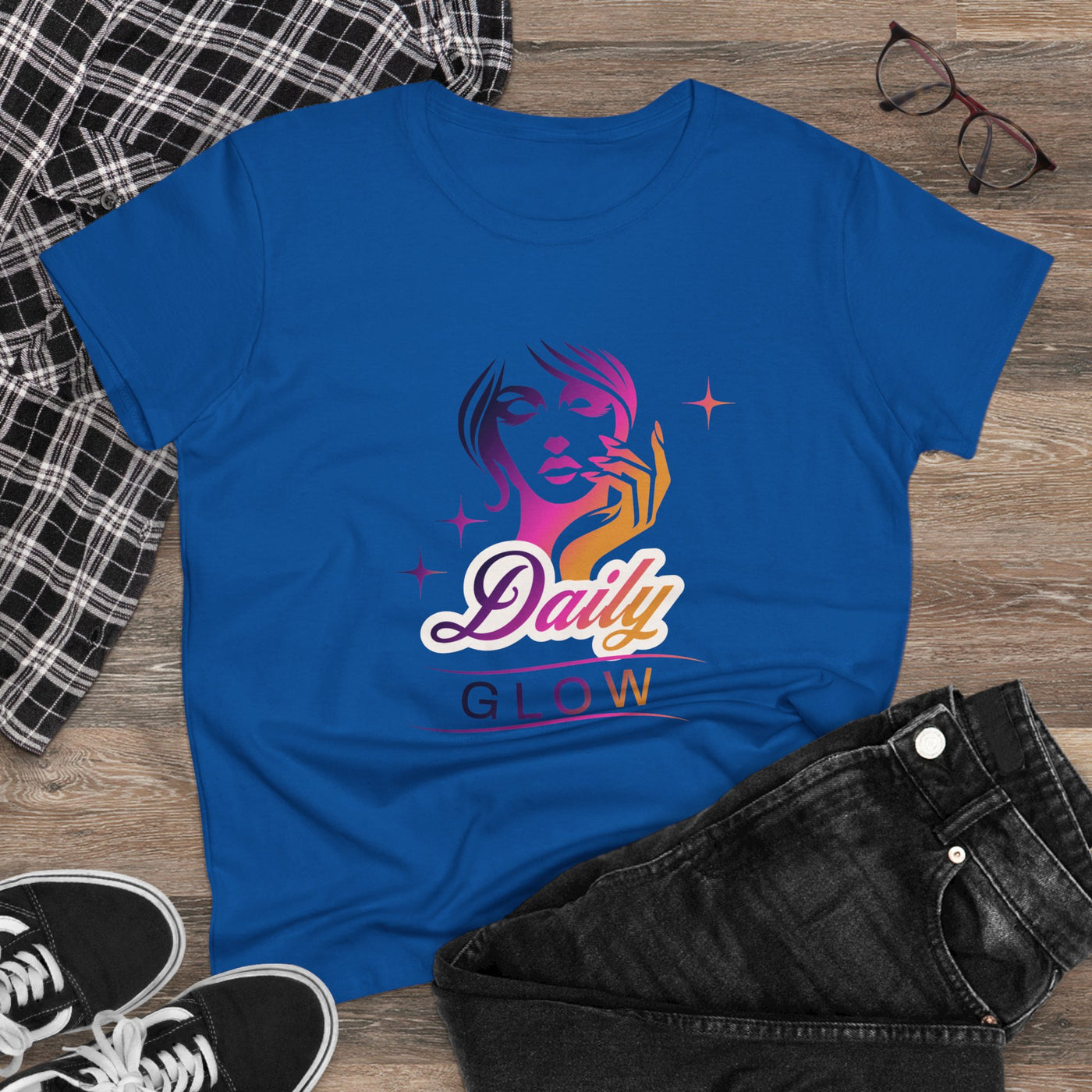 Women's Midweight Cotton Tee - Daily Glow