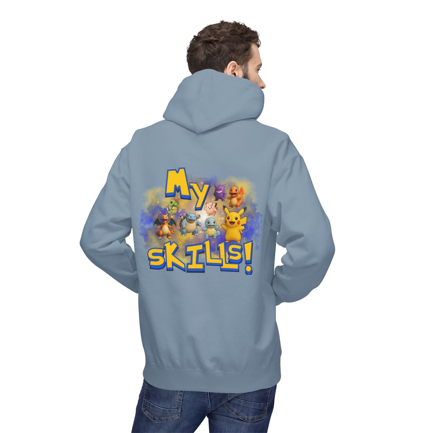 Pokemon Skills Hoodie, Unisex Pokemon Sweatshirt, Cute Hoodie