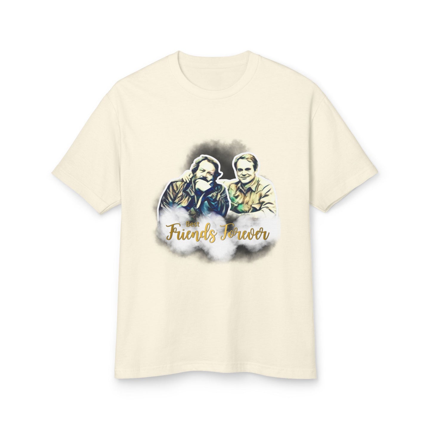 Friends Forever Bud Spencer Terence Hill Graphic Tee - Unisex Heavyweight Cotton T-Shirt