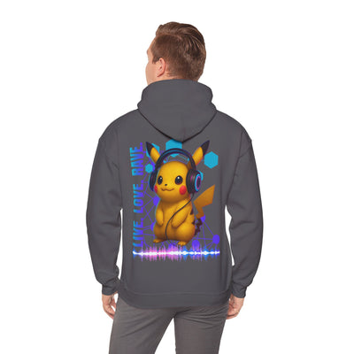 Rave Hoddie, Live Love Rave - Techno - Pokemon