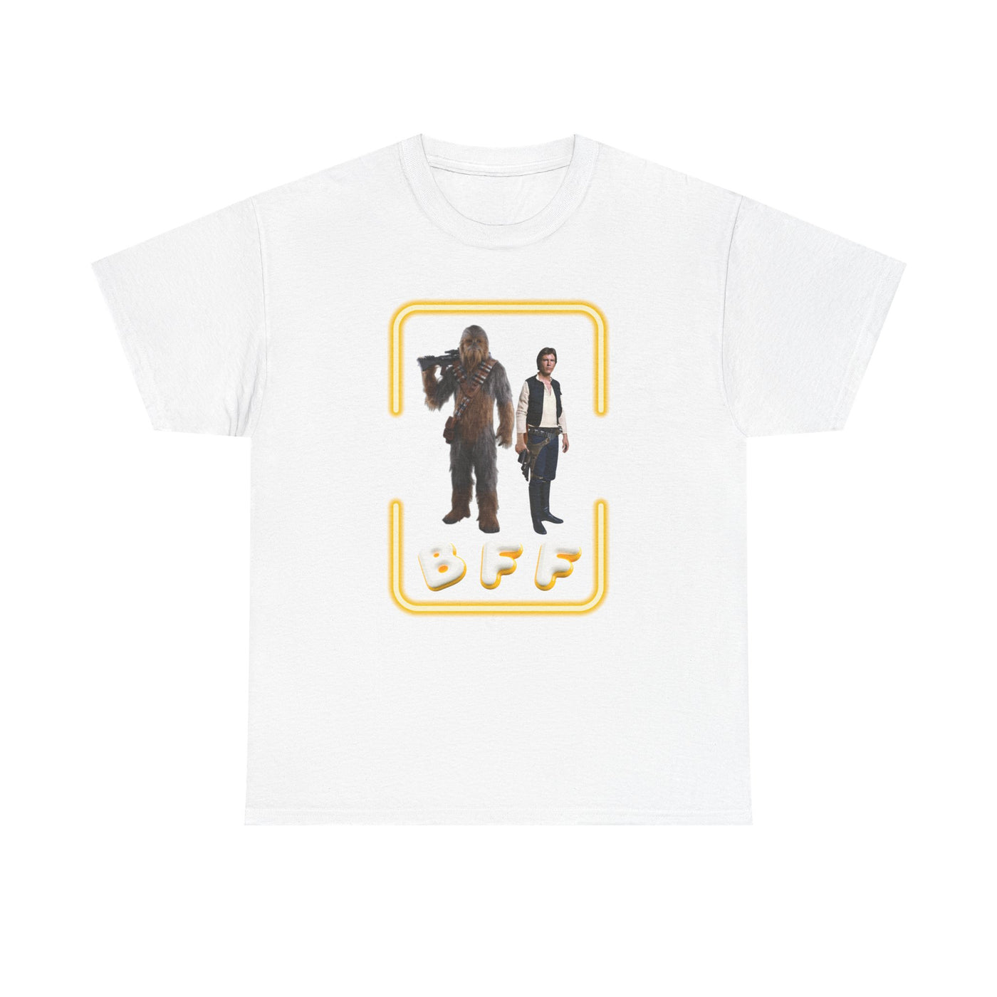 BFF Chewbacca &amp; Han Solo Unisex Heavy Cotton Shirt