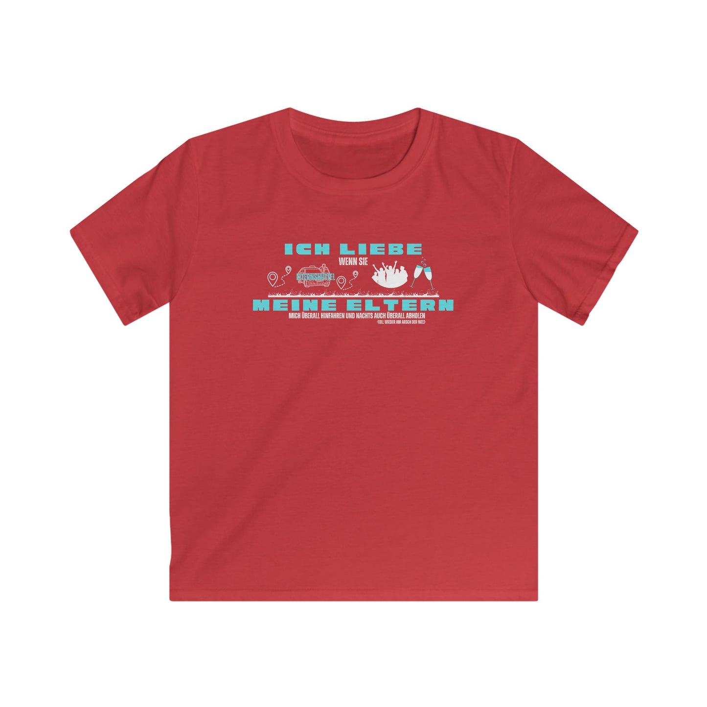 Kids Softstyle Tee - I Love My Parents - Fun Graphic Tee for Children