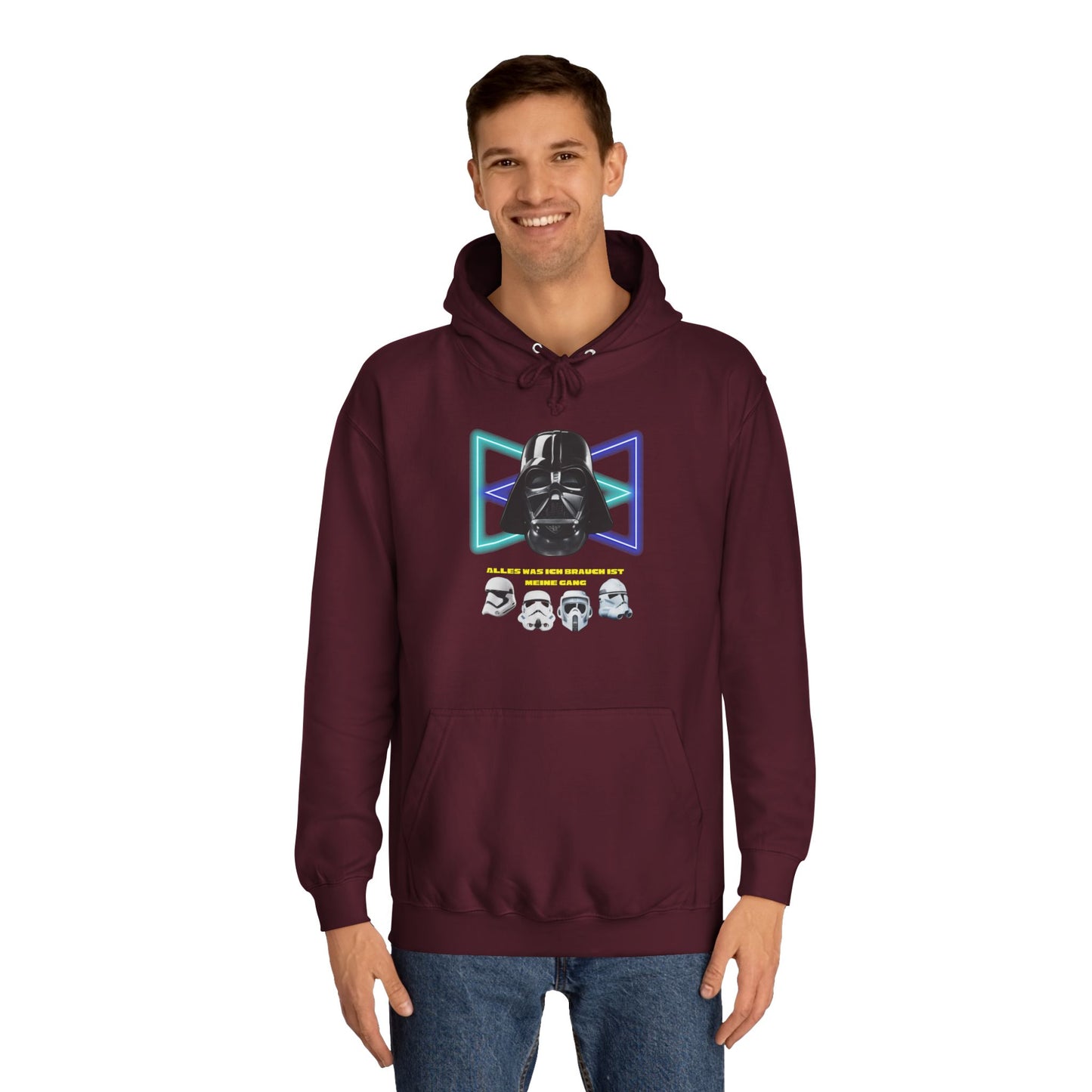 Star Wars unisex Hoodie - Darth Vader   - Alles was ich brauch ist meine Gang - beidseitig bedruckt