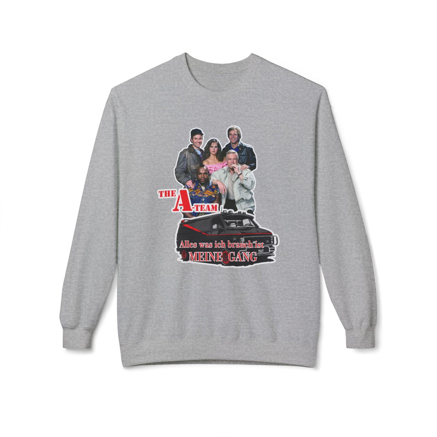 Unisex A-Team Fleece Crewneck Sweatshirt - Retro TV Show Inspired Apparel