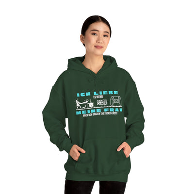 Gaming Love Unisex Hooded Sweatshirt - "Ich Liebe Es Wenn Meine Frau"