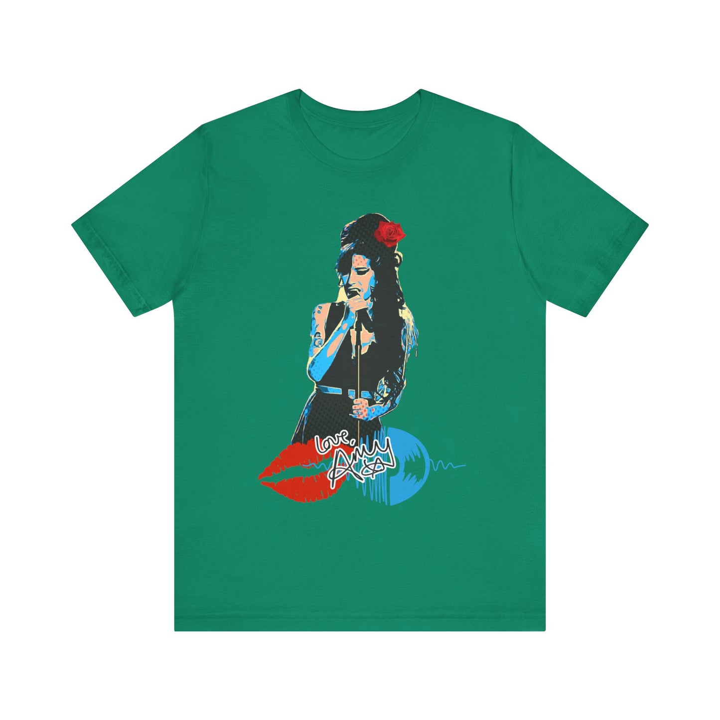 Amy Vintage-Inspired Music Lover's e T-Shirt