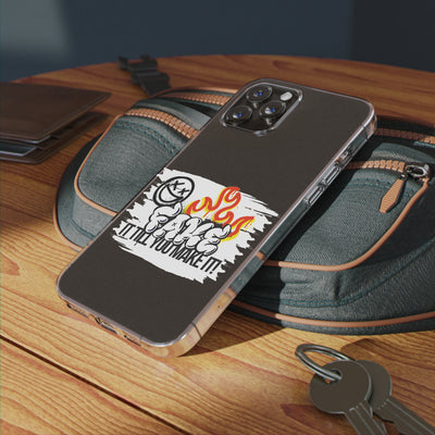 Handyhülle Fake till you make it - Clear Silicone Phone Cases,