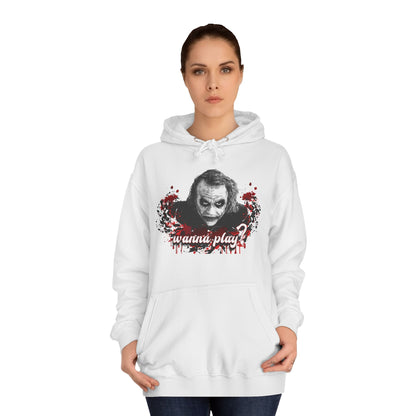 Joker "wanna play" college hoodie