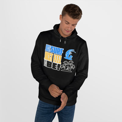 Just Surf Hooded Sweatshirt - Perfect for Beach Lovers and Surf Enthusiasts