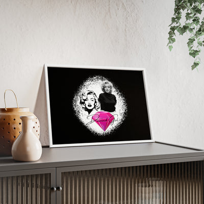 Vintage Marilyn Monroe Poster with Wooden Frame