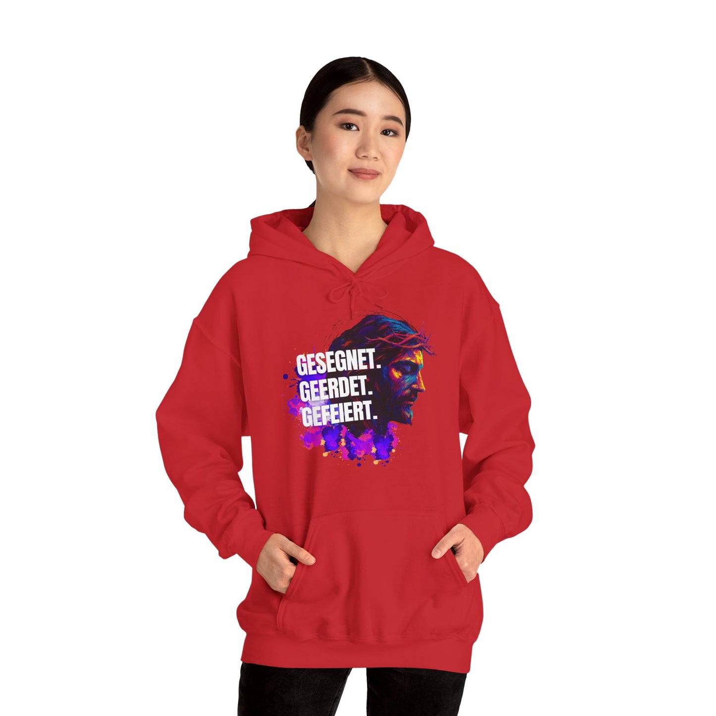 Jesus Colorful - with saying Blessed- Grounded - Celebrated