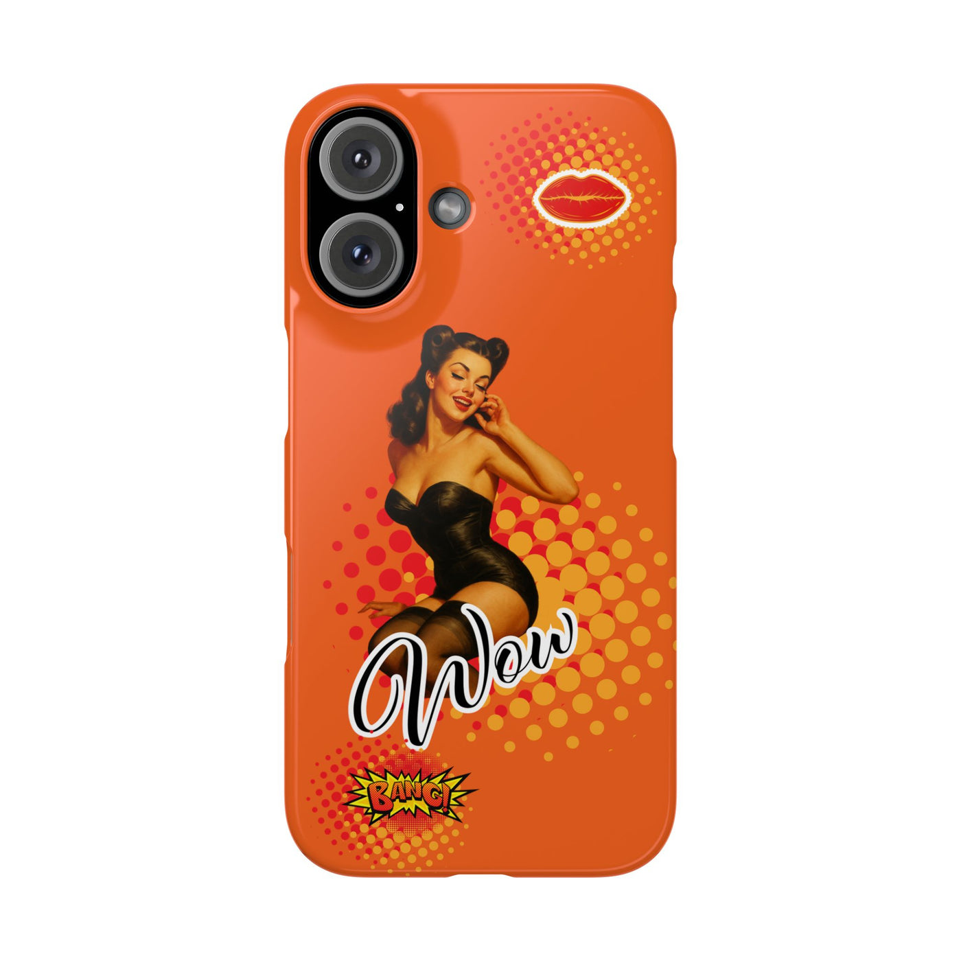Retro Pin-Up - Handyhülle - Snap Case - Bold 'Wow' Design