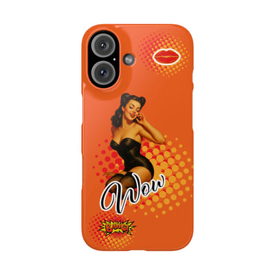 Retro Pin-Up - Handyhülle - Snap Case - Bold 'Wow' Design