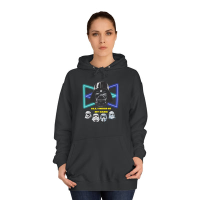 Star Wars unisex Hoodie - Darth Vader &amp; Stormtrooper Design All i need is my gang