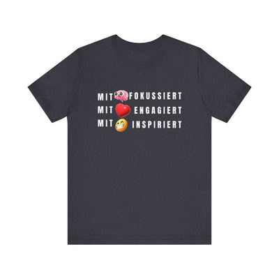 Inspirational Emoji T-Shirt Herz - Hirn - Humor - Heart - Mind - Humor