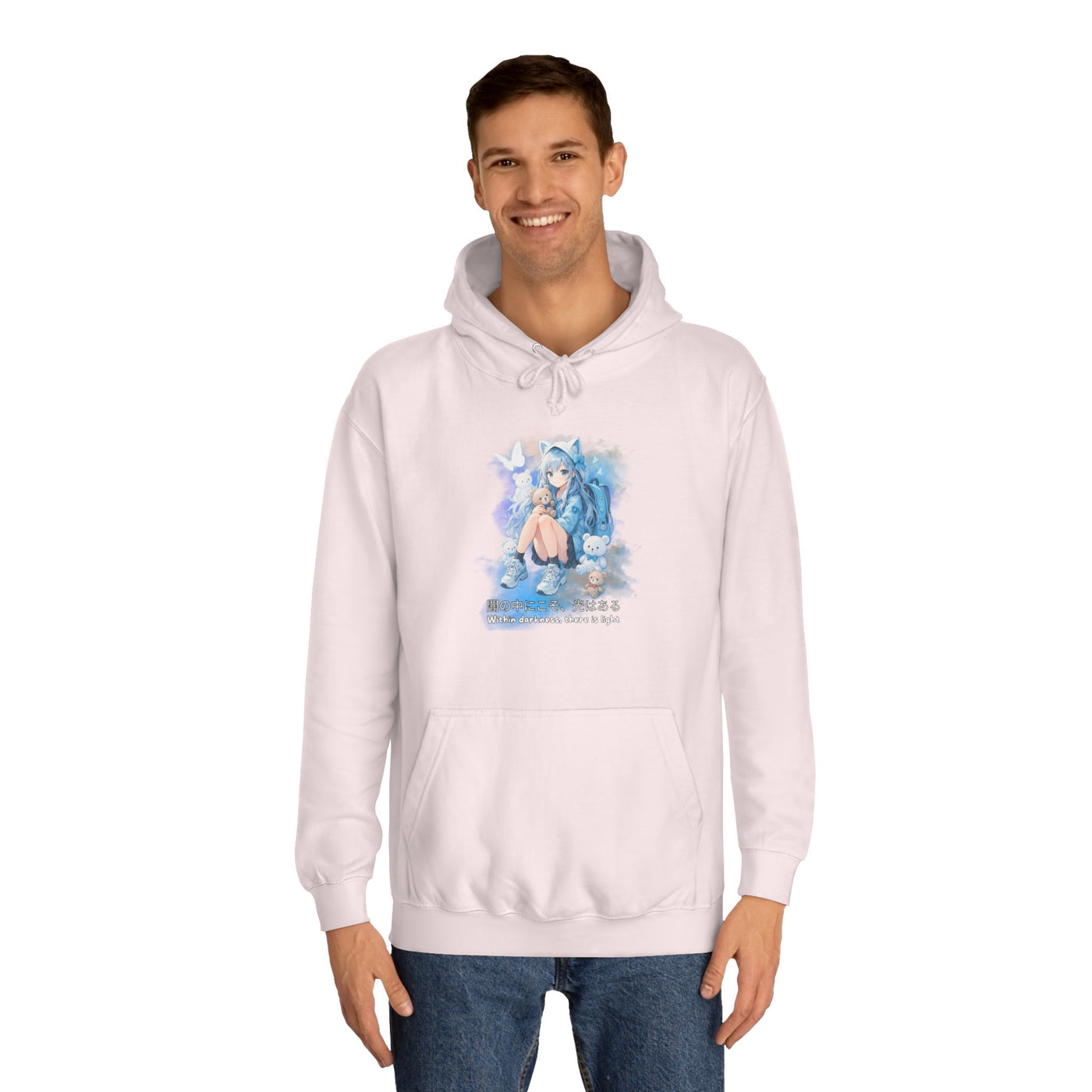Hoodie, Anime Sweatshirt "Within darkness there is a light"