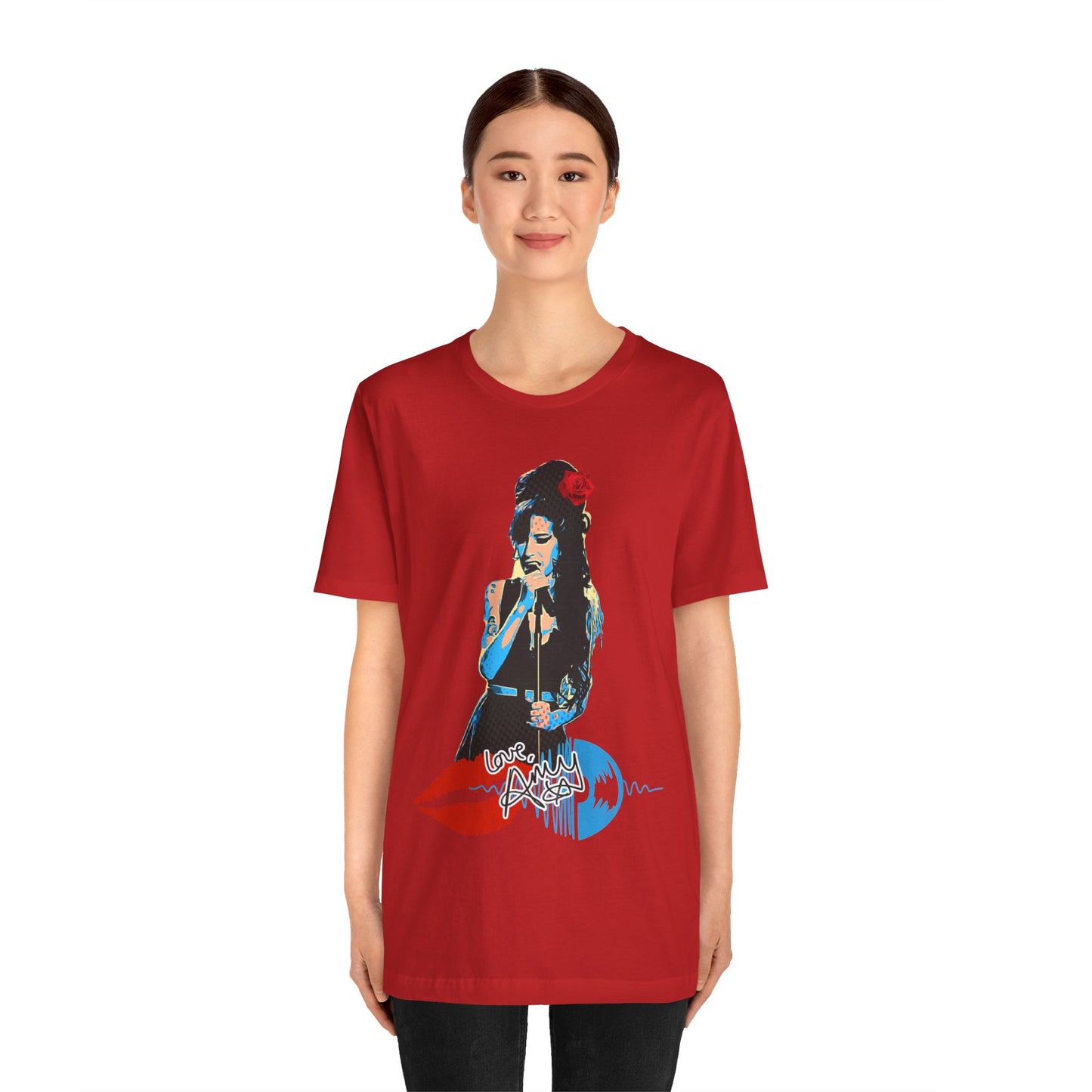 Amy Vintage-Inspired Music Lover's e T-Shirt