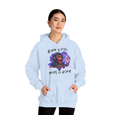 Born to Vibe Unisex Heavy Blend™ Hooded Sweatshirt - Made to Roar Monkey - Monkey 
