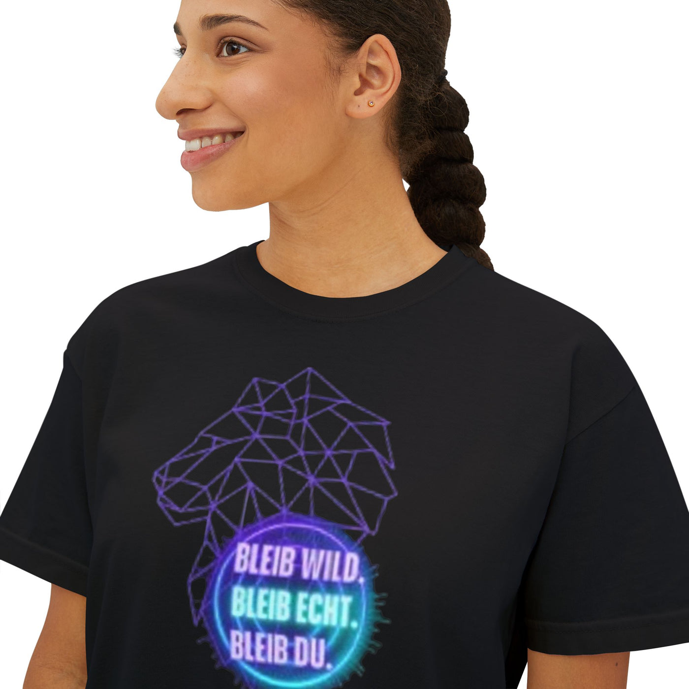 Wild Spirit Women's Boxy Tee | Motivational Graphic Top | Casual Wear, Gift for Nature Lovers, Birthday, Inspirational Tees