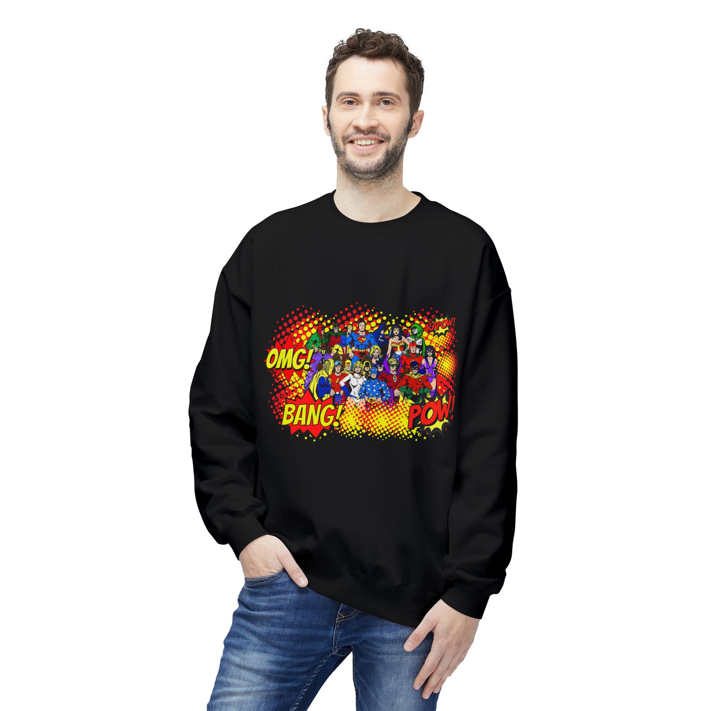 Comic Helden Graphic Sweatshirt, Superhero