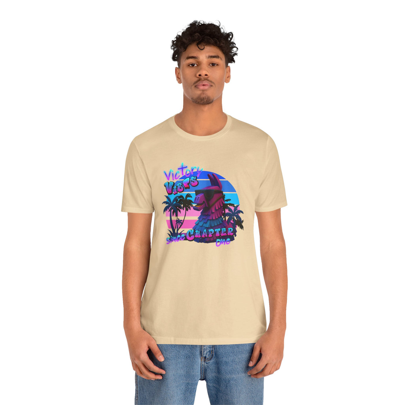 Retro Fortnite Vibe Unisex Short Sleeve Tee - 'Victory' Chapter One Graphic