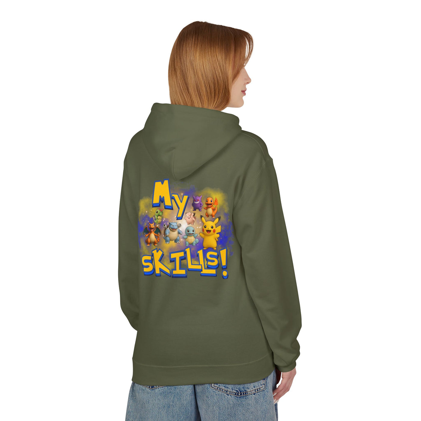 Pokemon Skills Hoodie, Unisex Pokemon Sweatshirt, Cute Hoodie