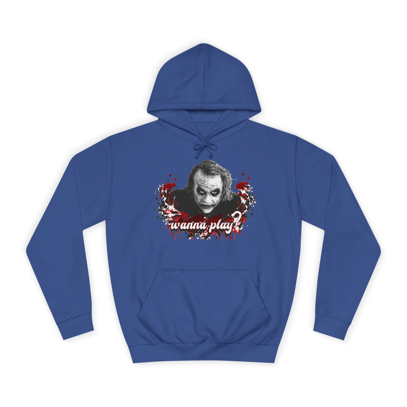 Joker "wanna play" college hoodie