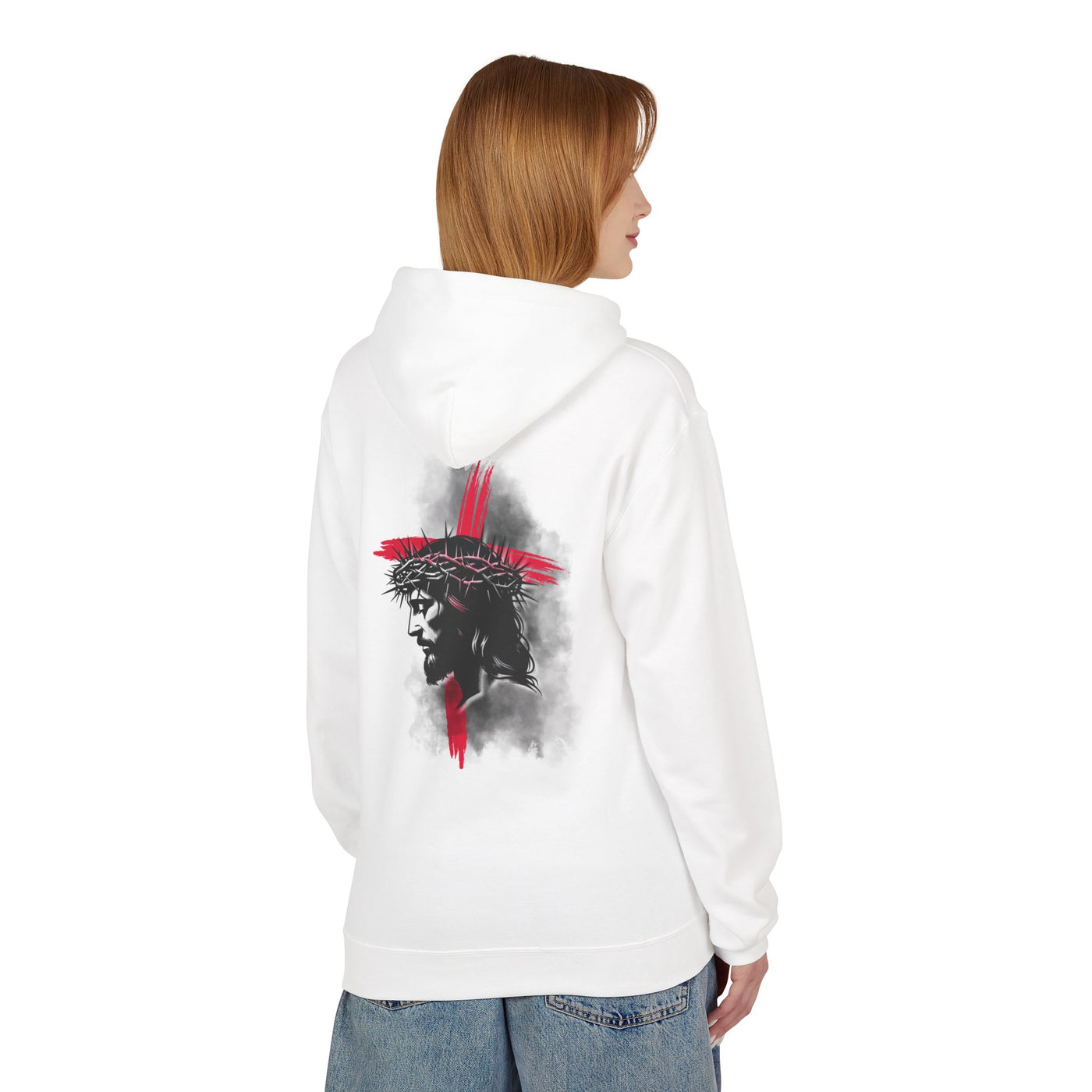 Faith-Inspired Hoodie: Blessed, Saved, Loved - Christian JESUS
