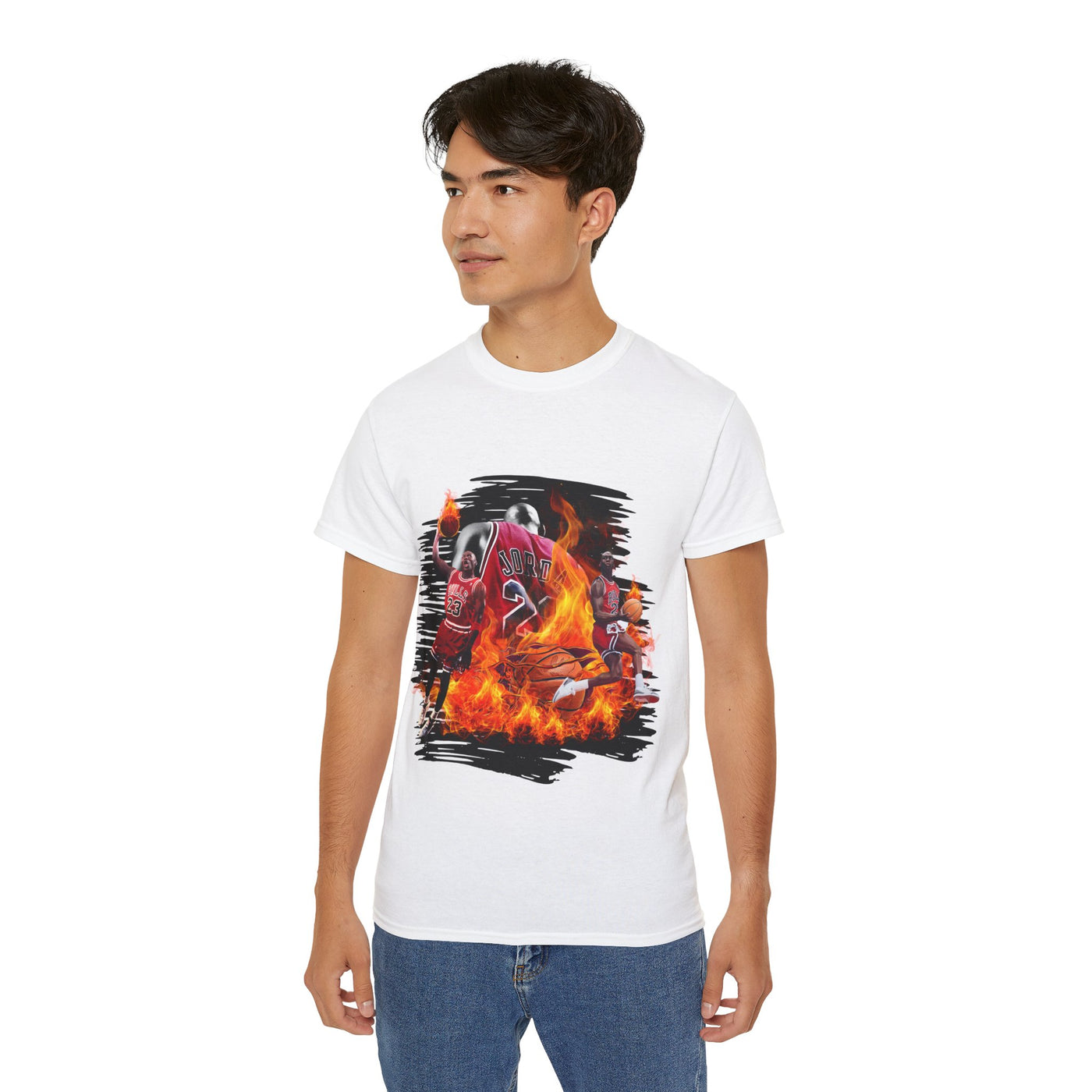 Basketball Jordan, Cool Sports Shirt, Unisex Cotton T-Shirt