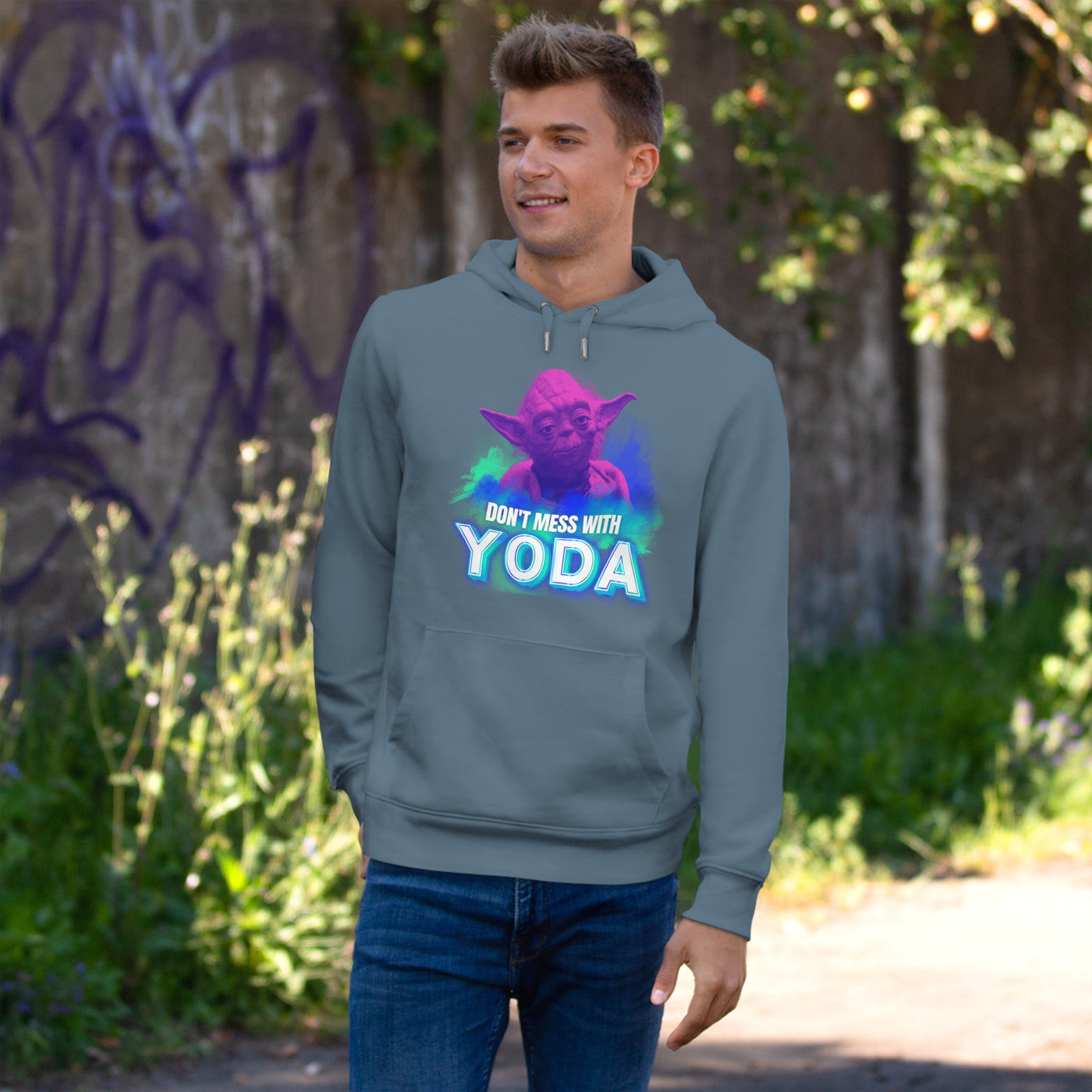 Don't Mess With Yoda Hooded Sweatshirt - starwars