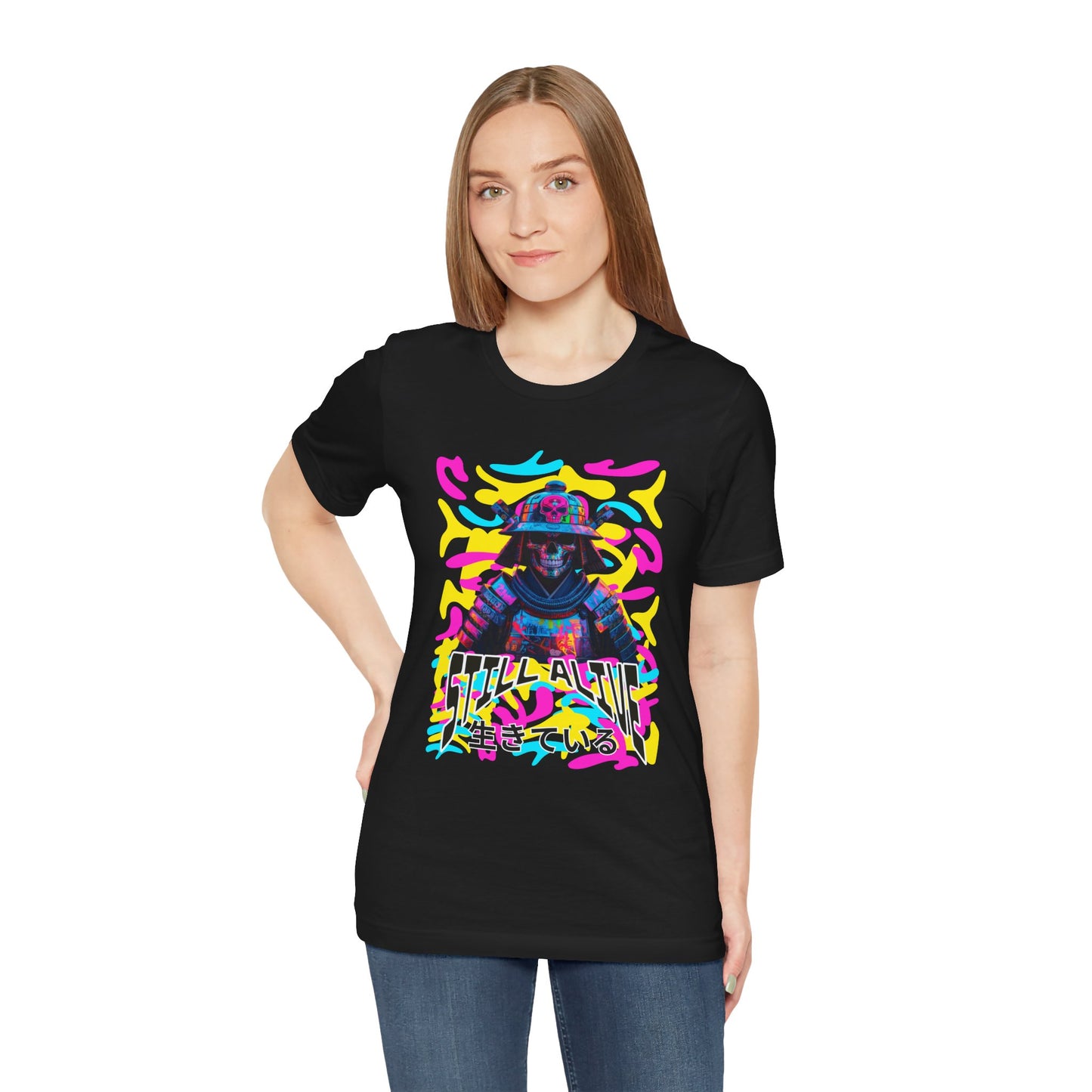 Samurai Still alive Shirt - mit Japanischer Schrift