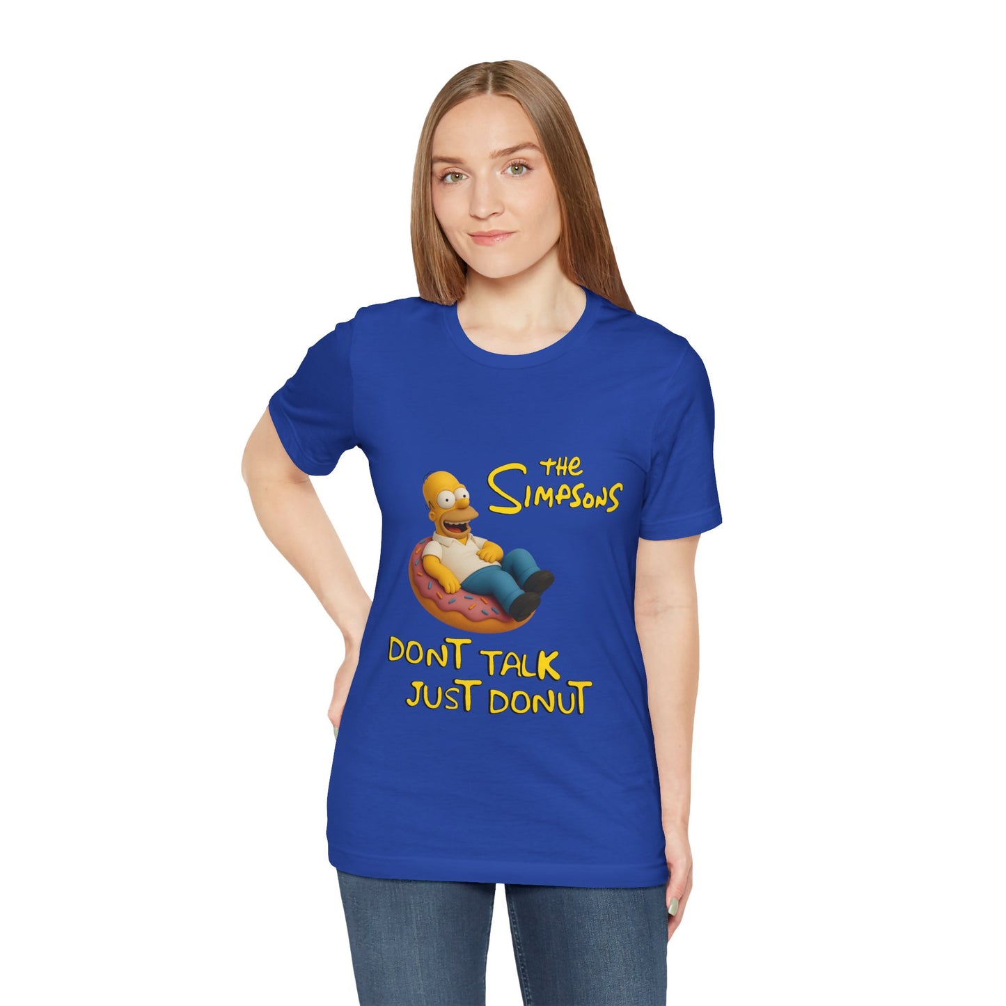 The Simpsons Donut Lover Tee - Funny Graphic T-Shirt -unisex