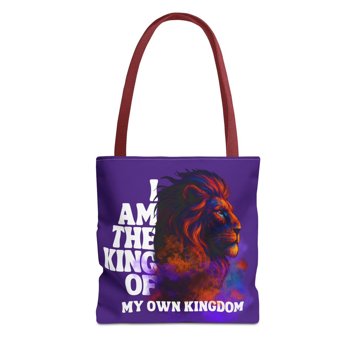 Regal Lion Tote Bag - I Am the King of My Own Kingdom, Canvas Bag,