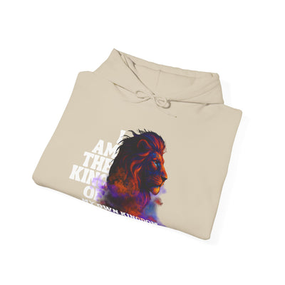 Inspirational Lion Hoodie "i am the king of my kingdom"