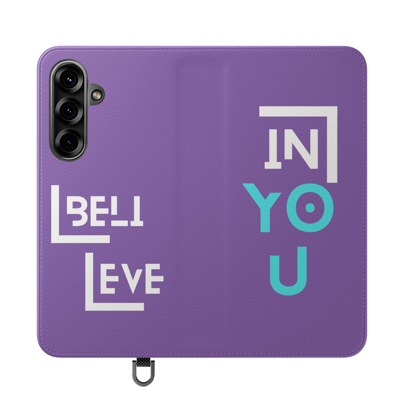 Handyhülle - inspirational Flip Case - 'Believe in You' Phone Cover