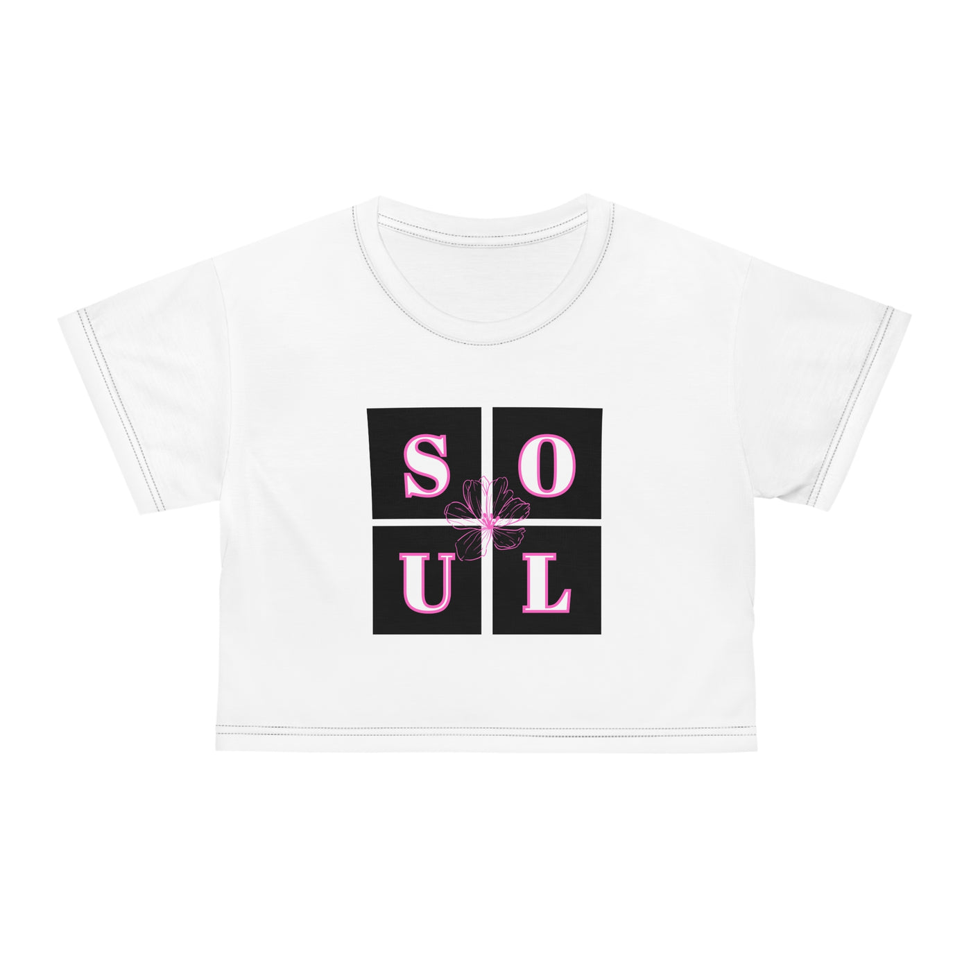 Soul Vibes Crop Tee - Stylish & Comfortable Top for Self-Expression