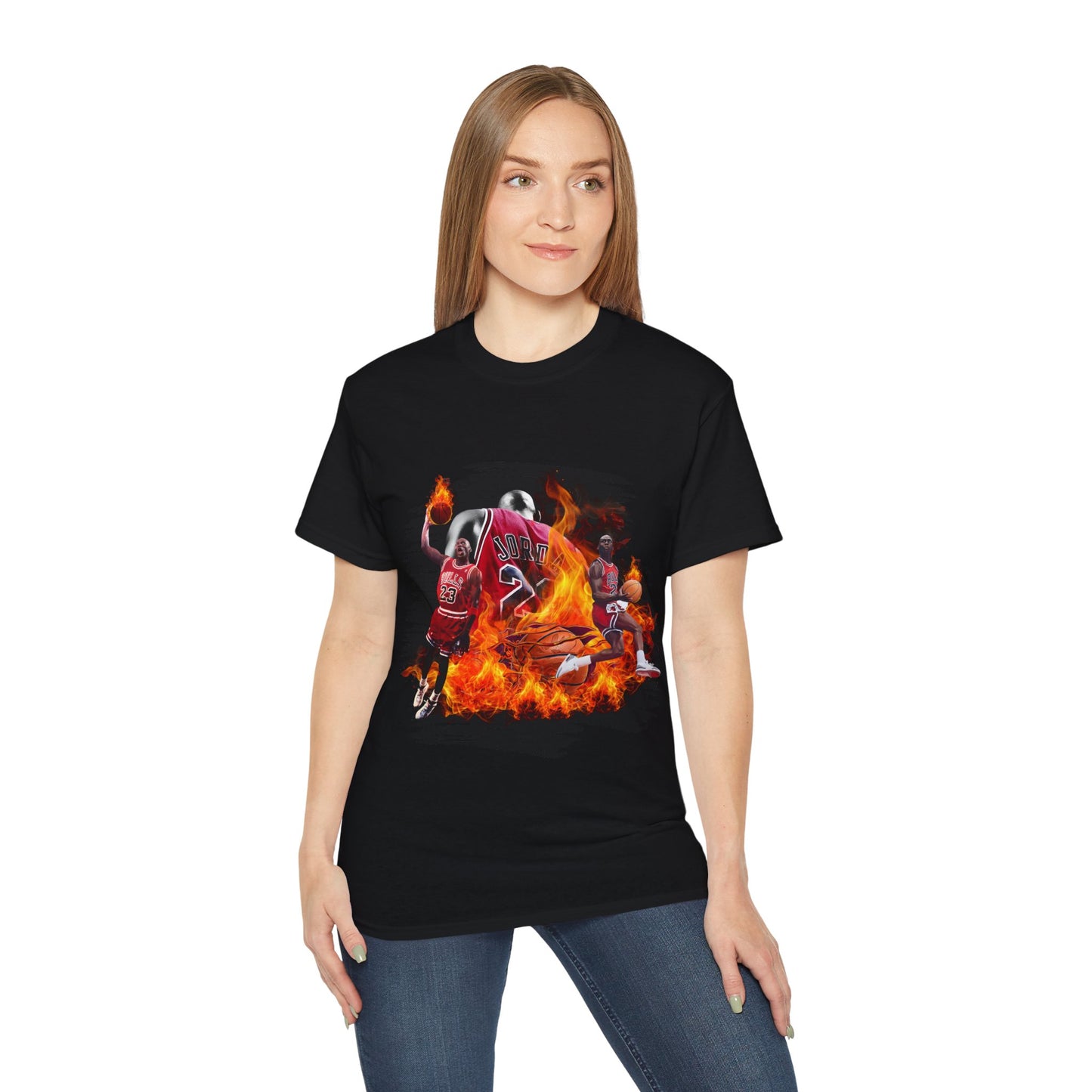 Basketball Jordan, Cool Sports Shirt, Unisex Cotton T-Shirt